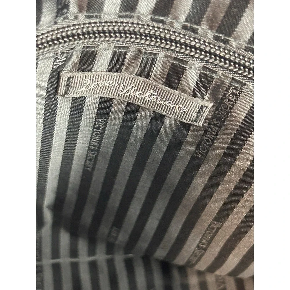 Victorias Secret Black Wild Flower Tote